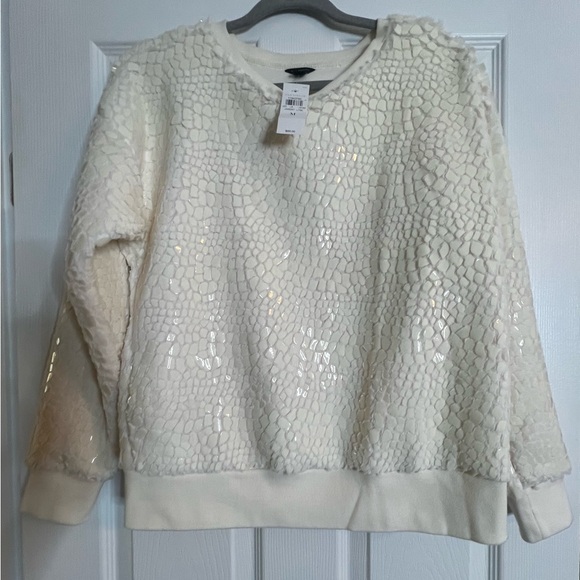 Ann Taylor Cracked Ice Sweatshirt Size M - Picture 5 of 7